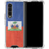 Haiti Flag Distressed Galaxy Z Fold4 5G Clear Case